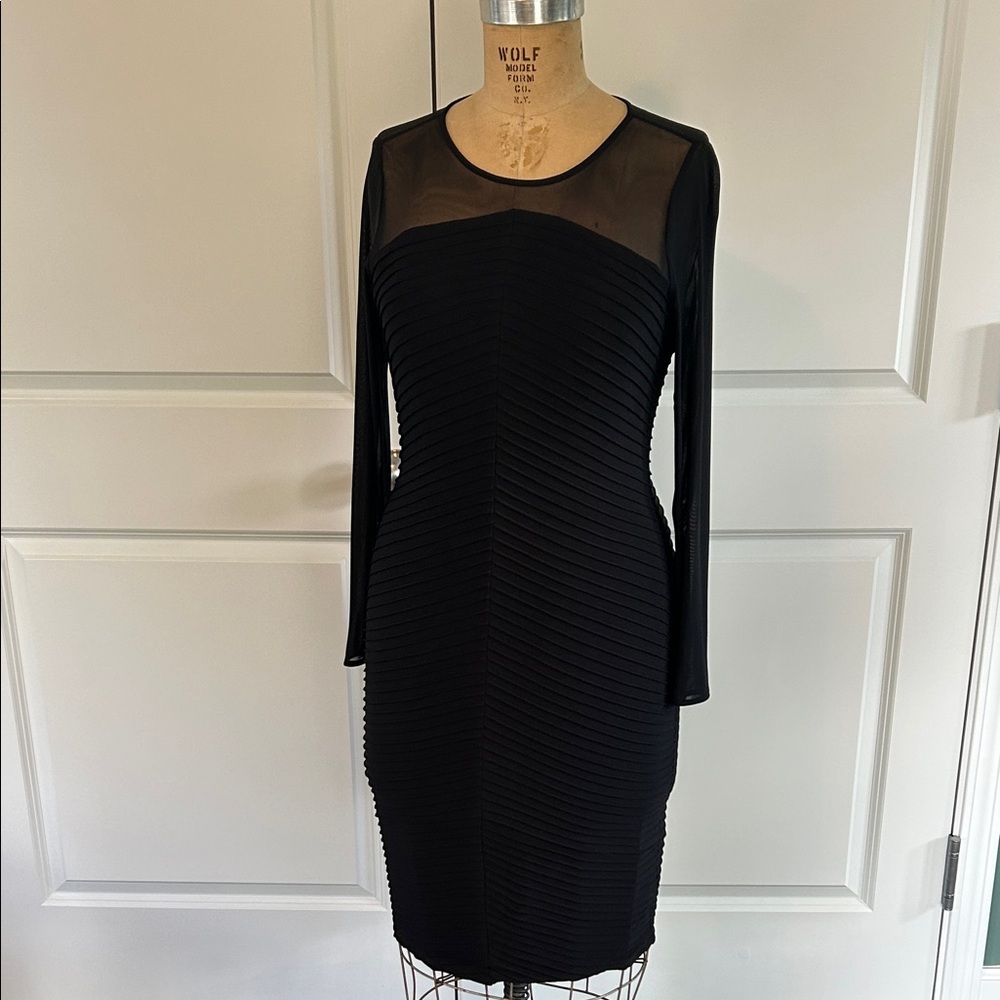 Calvin Klein Black Long Sleeve Dress